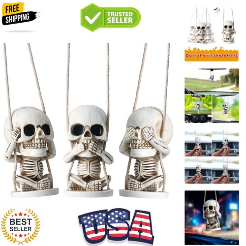 Skull decor for rear view - skull,